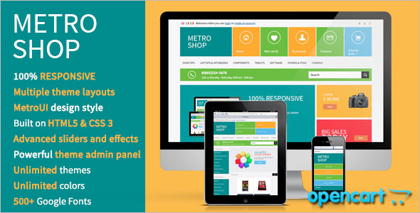 MetroShop OpenCart Theme