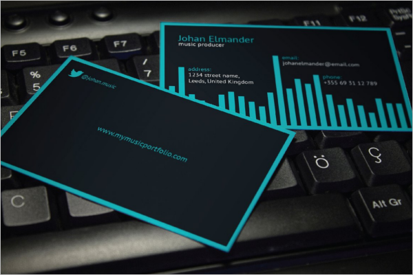 Music Business Card Template Word