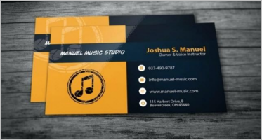 29 Music Business Card Templates Free Word Psd Designs