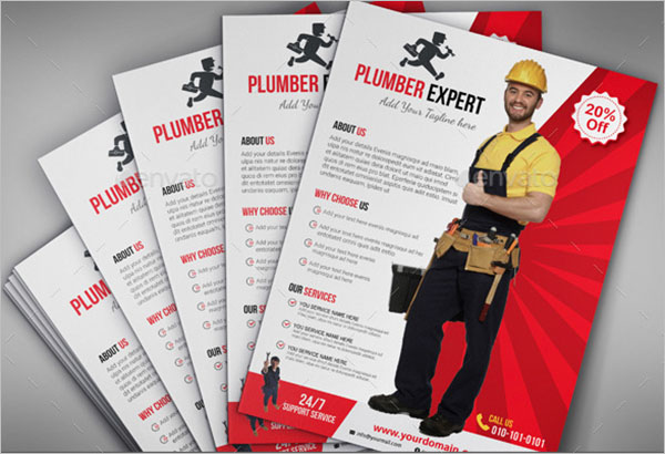Plumber Advertisement Flyer Template