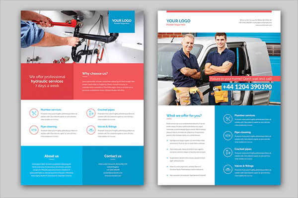 Plumbers Flyer Example Template