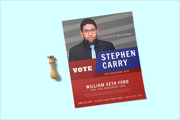 Political Candidate Flyer Template