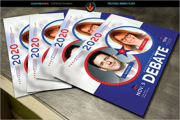 Political Debate Flyer Template