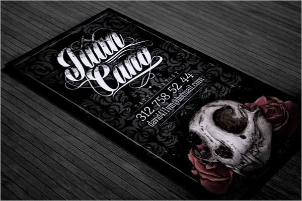 Printable Tattoo Business Card