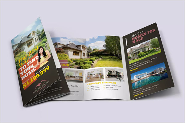 Real Estate Tri-fold Brochure Template