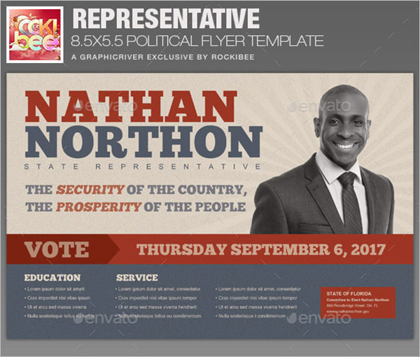Representative Political Flyer Template