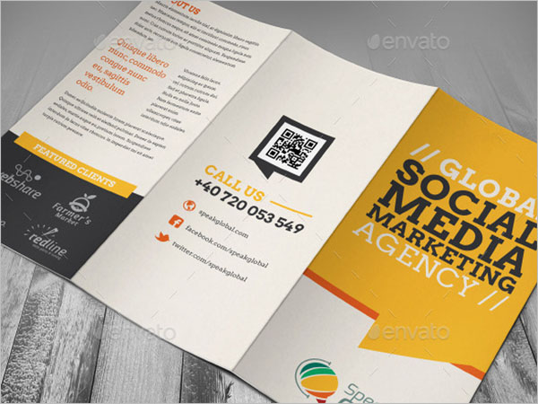 Single Page Brochure Design PSD