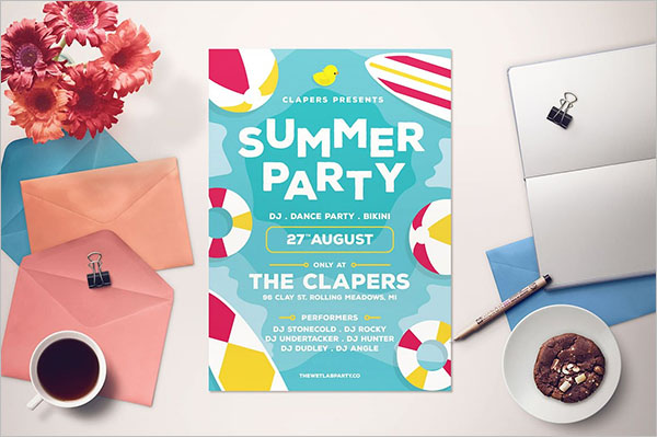 Summer Party Flyer Template