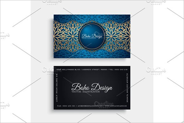 Tattoo Business Card Vector Design