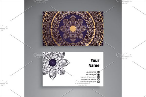Temporary Tattoo Business Card Template