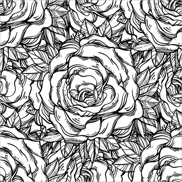 Vintage Floral Tattoo TextureÂ 