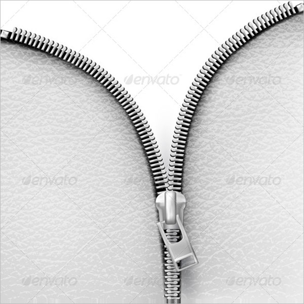 White Leather Texture With Zip