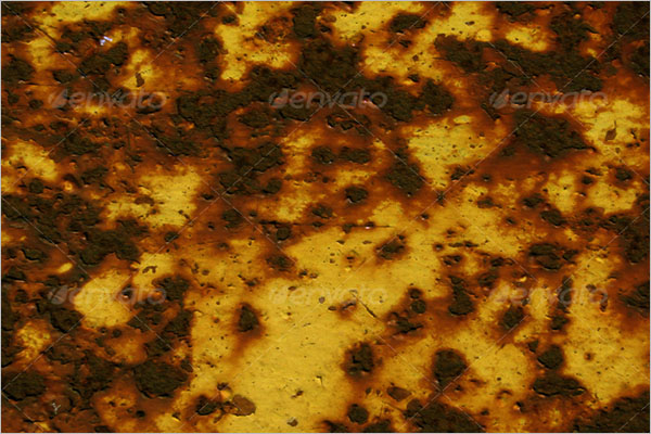 Yellow Metal Rust Texture Design