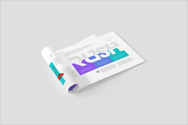 A4 Landscape Brochure Design