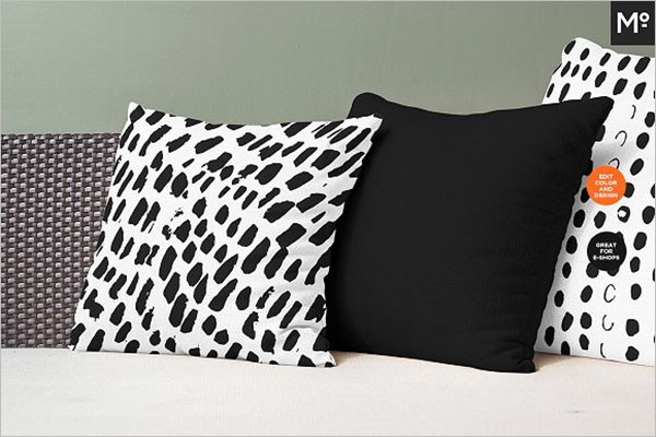 Abstract Pillow Cover Mock-up