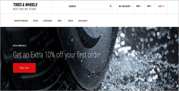 Auto Parts OpenCart Template