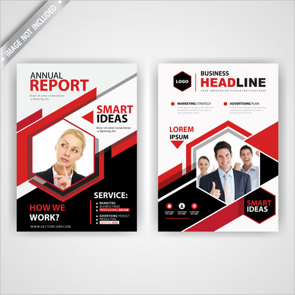 Back And Font Brochure Design