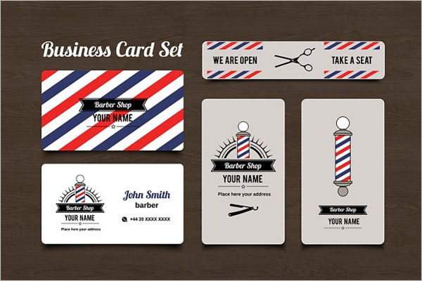Barber Shop Business Card Set