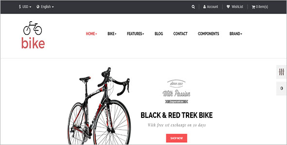 Bike Prestashop Theme