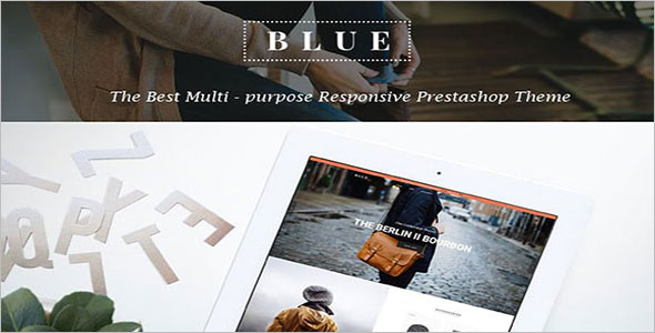 Blue Responsive Prestashop Theme