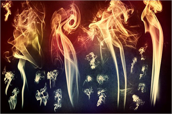 Colored Smoke Brushes Photoshop