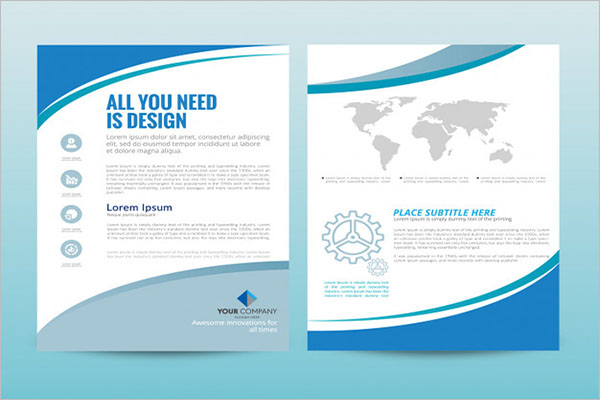 Company marketing brochure template
