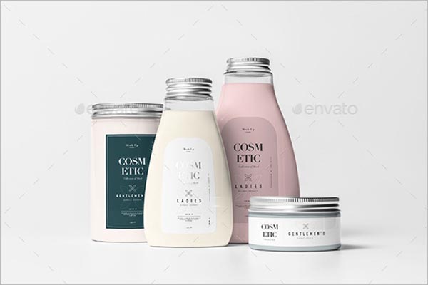 Cosmetic Packaging Mock-up Template