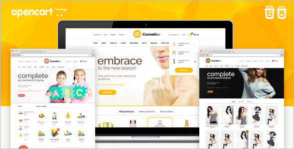 Cosmetic Responsive OpenCart Template