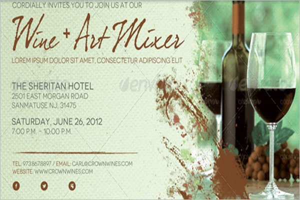 Creative Wine Flyer Template