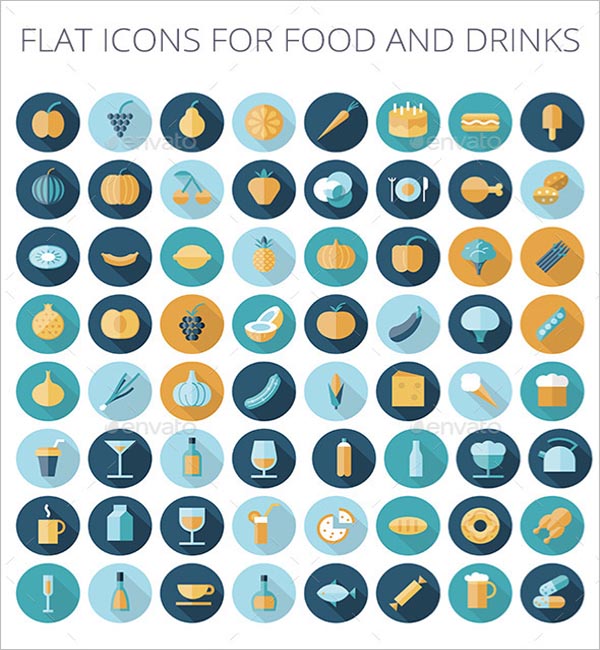 Design Icons For Food & Drinks