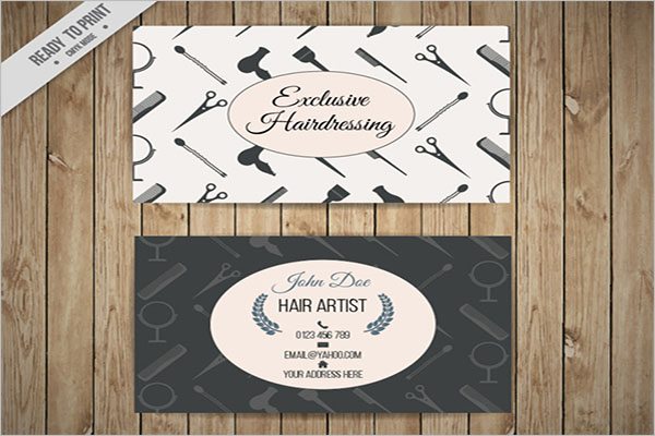 Editable Hair Stylist Business Card Template
