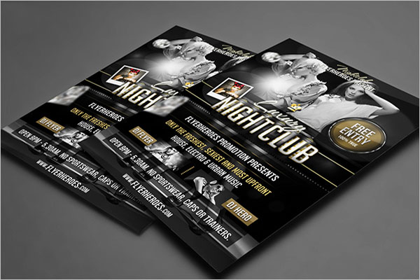 Editable Nightclub Flyer Template