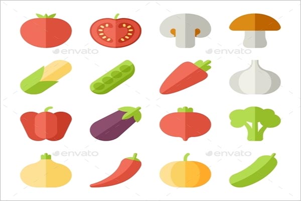 ElegantÂ Vegetable Icon Design