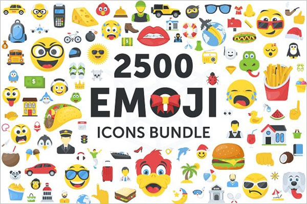 Emoji Icons Bundle Set