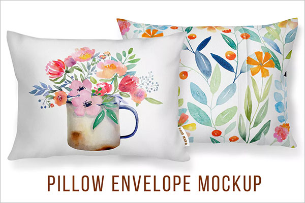 Envelope Cushion Cover Mockup