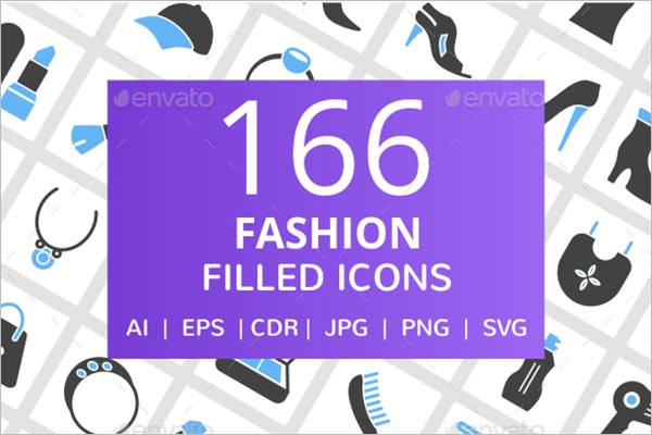 Fashion Blue & Black Icon