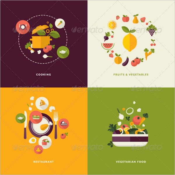 Flat Design Icon For Food & Drink