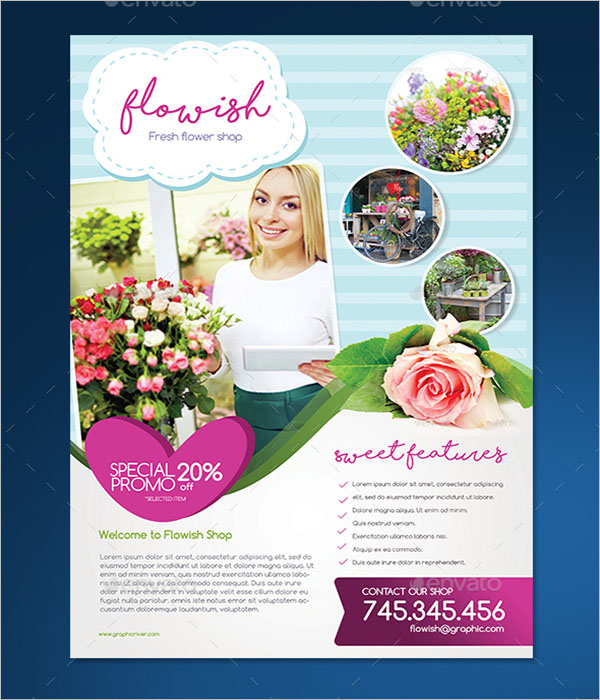 Flowish Shop Flyer Design