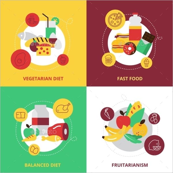 38+ Best Food Icon Designs | Free Vector Background - Creative Template