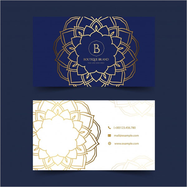 Gold Boutique Business Card Design