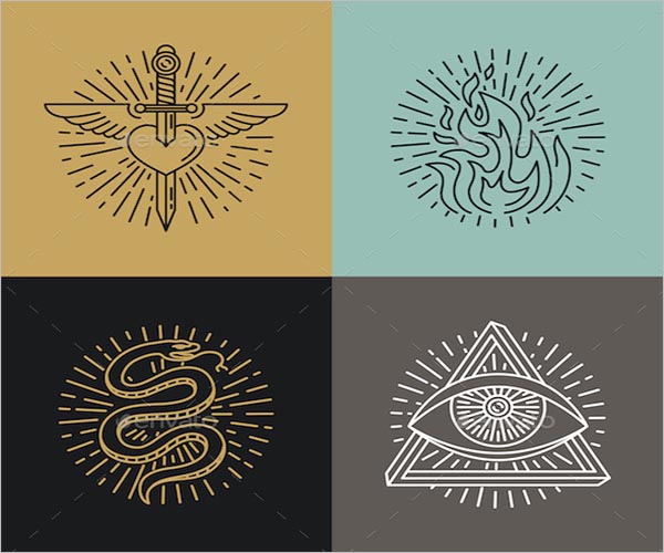 Graphic Icon Tattoo Design