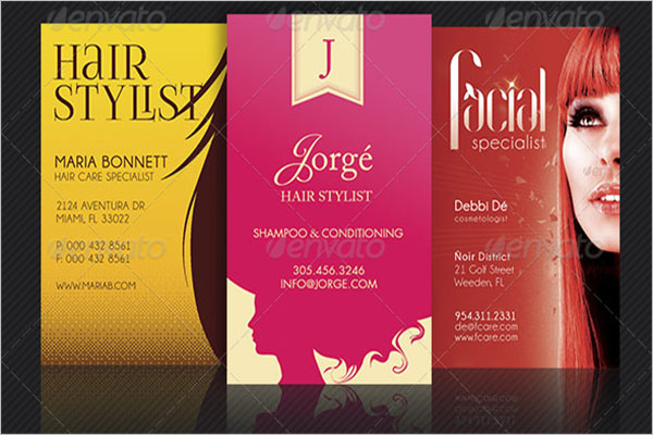Hair Stylist Business Card Template Bundle