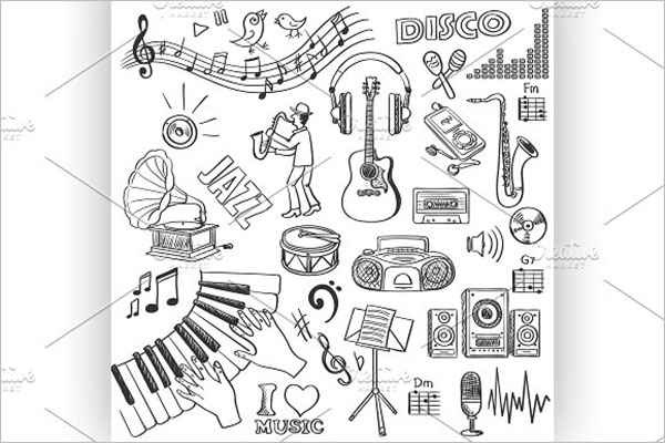Hand Drawn Music Design