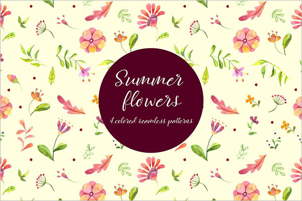 High Resolution Summer Flowers Design