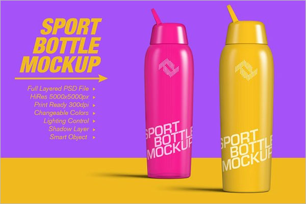 Download 28 Best Sports Bottle Mockup Creative Template