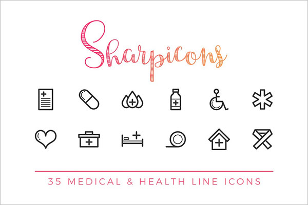 Search Creative Market Medical & Health Line Icons by Dreamstale Medical & Health Line Icons