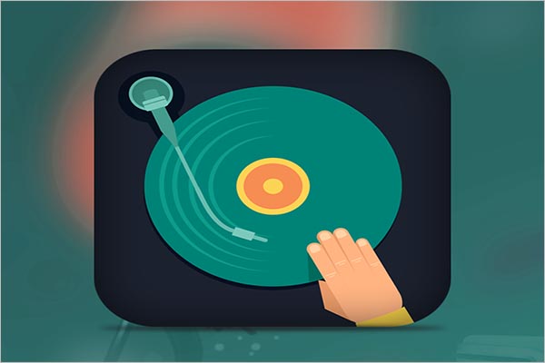 Music Icon Design Example