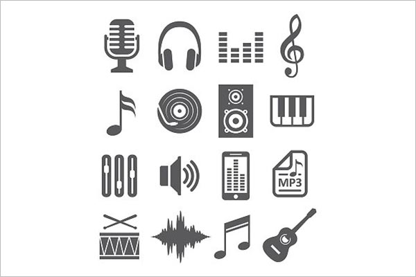 Music Icon Material Design