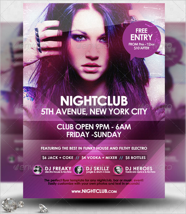Night Event Flyer Template