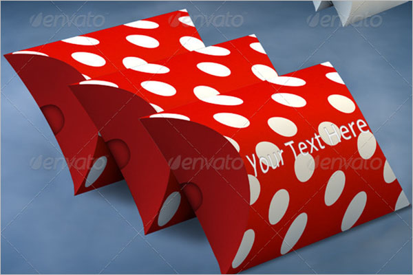 Pillow Box Mockup Design